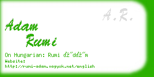 adam rumi business card